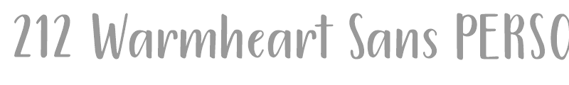 212 Warmheart Sans